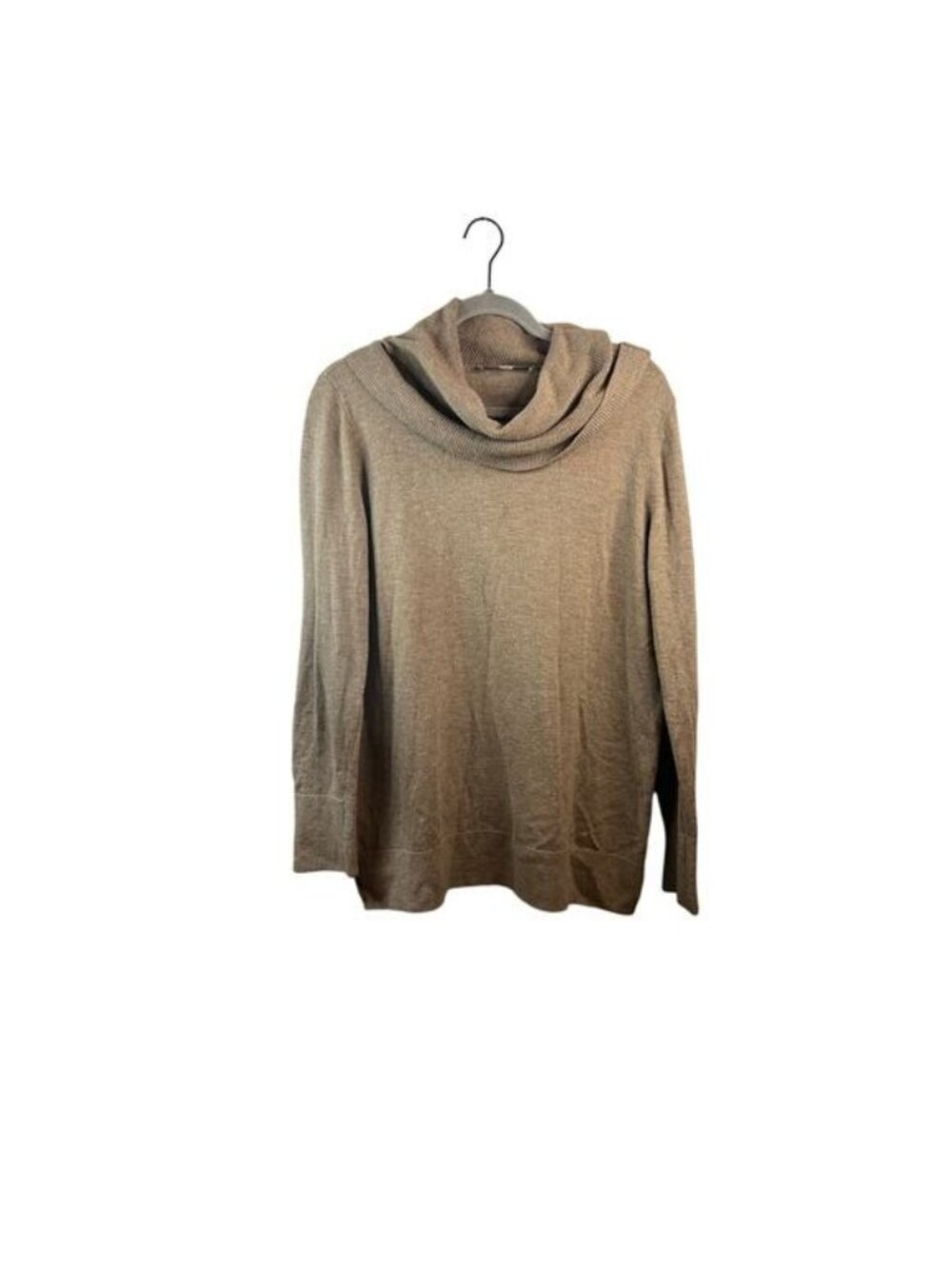 Loft Womens Brown Turtleneck Long Sleeve Sweater Size Large